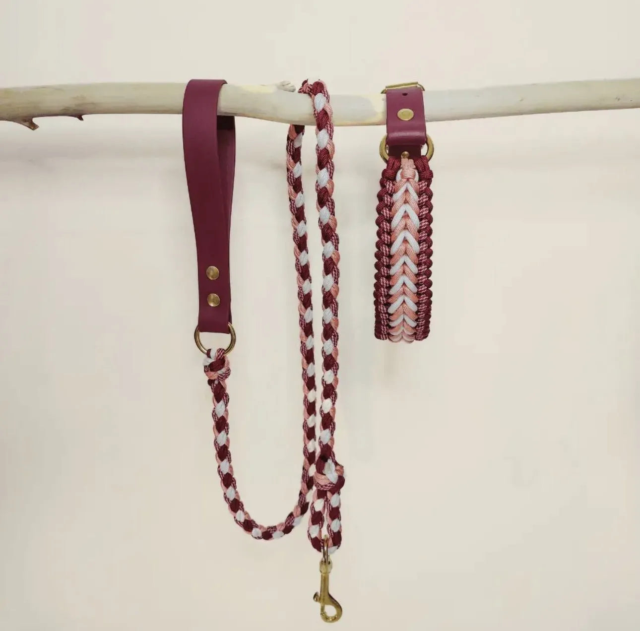 halsband hund geflochten Handgefertigte Hundeleine & Halsband – Geflochten aus Biothane & Parac –  Die Stupsnase