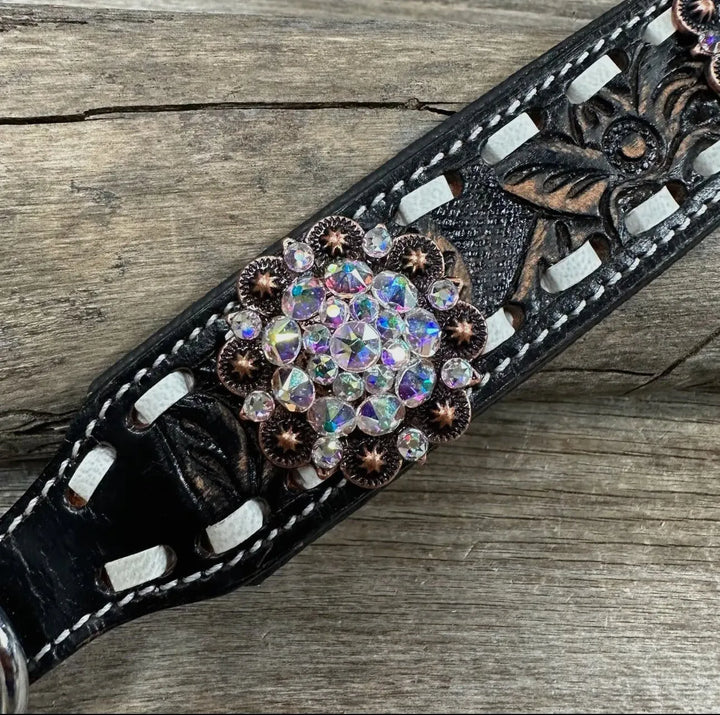 DC14 - Buckstitch Hundehalsband aus Leder SM - XL Copper AB - Die StupsnaseDC14 - Buckstitch Hundehalsband aus Leder SM - XL Copper ABWindhundhalsbandDie StupsnaseWindhundhalsband