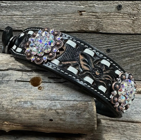 DC14 - Buckstitch Hundehalsband aus Leder SM - XL Copper AB - Die StupsnaseDC14 - Buckstitch Hundehalsband aus Leder SM - XL Copper ABWindhundhalsbandDie StupsnaseWindhundhalsband