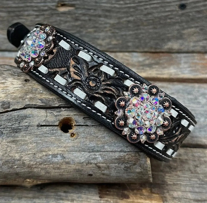 DC14 - Buckstitch Hundehalsband aus Leder SM - XL Copper AB - Die StupsnaseDC14 - Buckstitch Hundehalsband aus Leder SM - XL Copper ABWindhundhalsbandDie StupsnaseWindhundhalsband