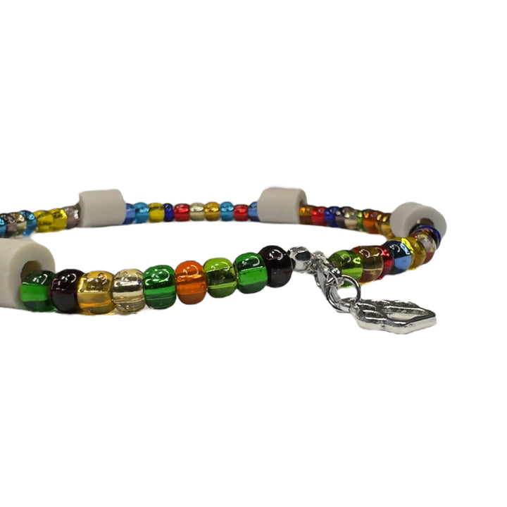 EM - Keramik - Halsband für große und kleine Hunde mit bunten Glasperlen und einer Pfote als Verschluss - Die StupsnaseEM - Keramik - Halsband für große und kleine Hunde mit bunten Glasperlen und einer Pfote als VerschlussEM KeramikhalsbandDie StupsnaseEM Keramikhalsband
