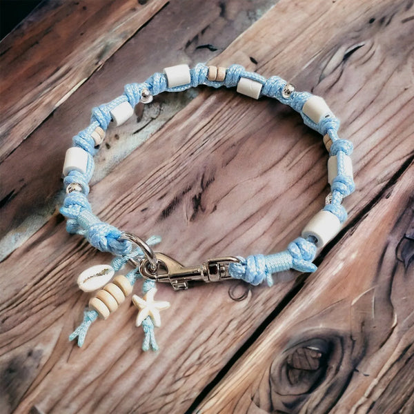 EM - Keramik Hundekette *Gipsymee* Baby Blu - Hellblau - Die StupsnaseEM - Keramik Hundekette *Gipsymee* Baby Blu - HellblauEM KeramikhalsbandDie StupsnaseEM Keramikhalsband