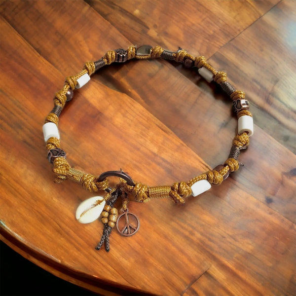 EM - Keramik Hundekette *Gipsymee* Curry Up - Senfgelb - Die StupsnaseEM - Keramik Hundekette *Gipsymee* Curry Up - SenfgelbEM KeramikhalsbandDie StupsnaseEM Keramikhalsband