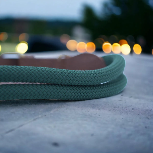 Handgefertigtes Hundehalsband aus wetterfestem und langlebigem Tau - Die StupsnaseHandgefertigtes Hundehalsband aus wetterfestem und langlebigem TauHundehalsbandDie StupsnaseHundehalsband