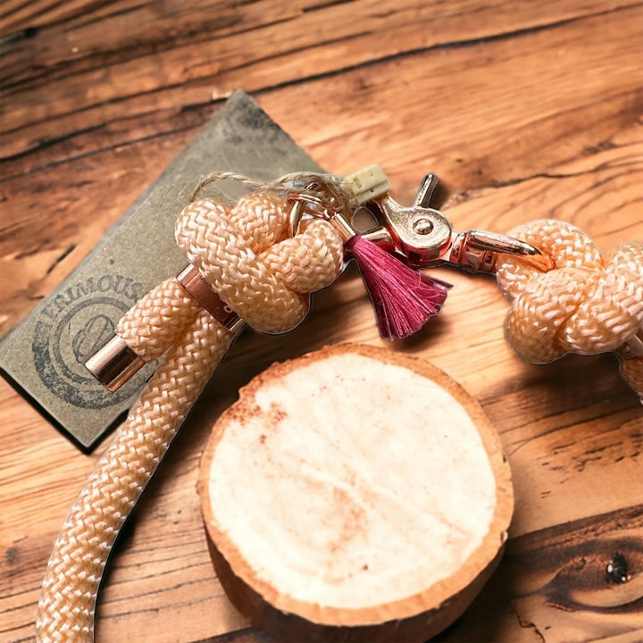 Hundehalsband aus Paracord „Salmon“ - Die StupsnaseHundehalsband aus Paracord „Salmon“HundehalsbandDie StupsnaseHundehalsband