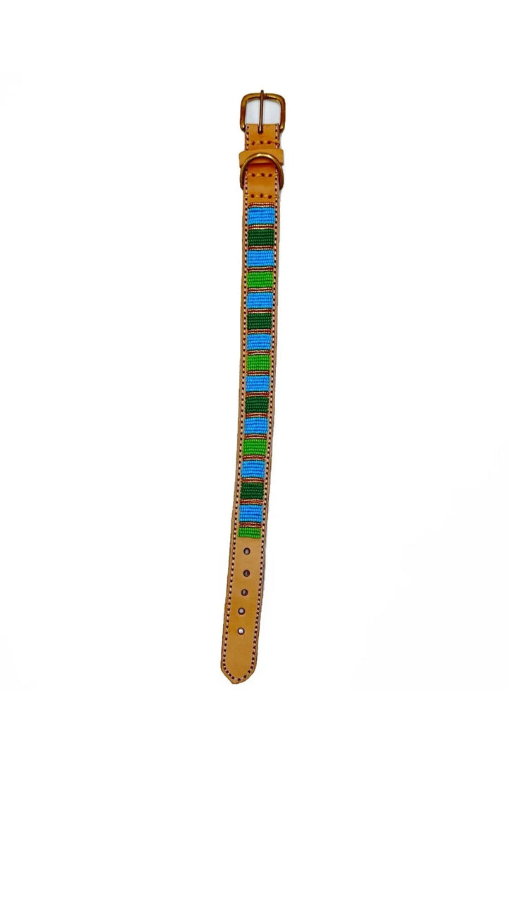 Hundehalsband Leder Perl bunt - Die StupsnaseHundehalsband Leder Perl buntHundehalsbandDie StupsnaseHundehalsband