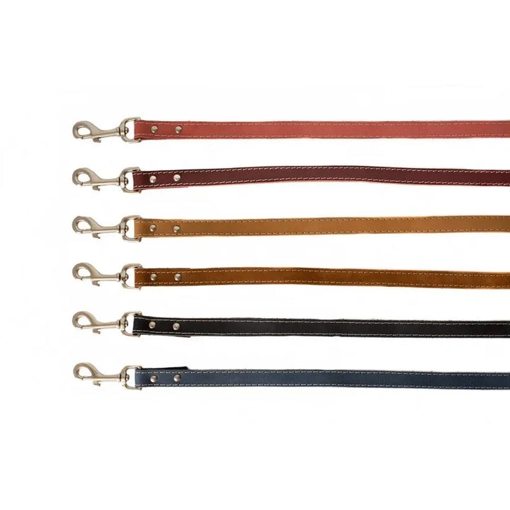 Katl2 Hundeleine aus weichem Leder im traditionellen Stil Blau - Die StupsnaseKatl2 Hundeleine aus weichem Leder im traditionellen Stil BlauHundeleineDie StupsnaseHundeleine