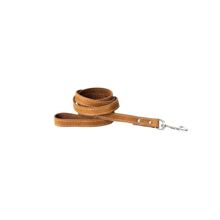 Katl2 Hundeleine aus weichem Leder im traditionellen Stil Braun - Die StupsnaseKatl2 Hundeleine aus weichem Leder im traditionellen Stil BraunHundeleineDie StupsnaseHundeleine