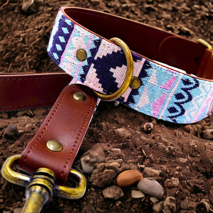 Kunstleder Hundeleine Fuchsia mit einzigartigem Muster - Die StupsnaseKunstleder Hundeleine Fuchsia mit einzigartigem MusterHundeleineDie StupsnaseHundeleine