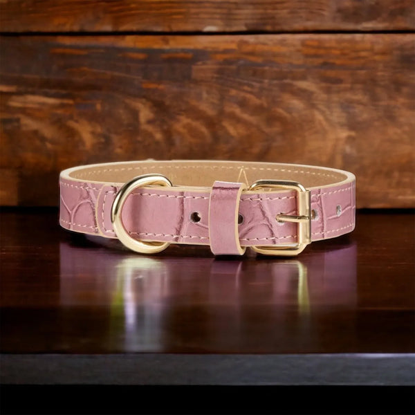 Lia Rosa Hundehalsband aus Leder - Die StupsnaseLia Rosa Hundehalsband aus LederHundehalsbandDie StupsnaseHundehalsband