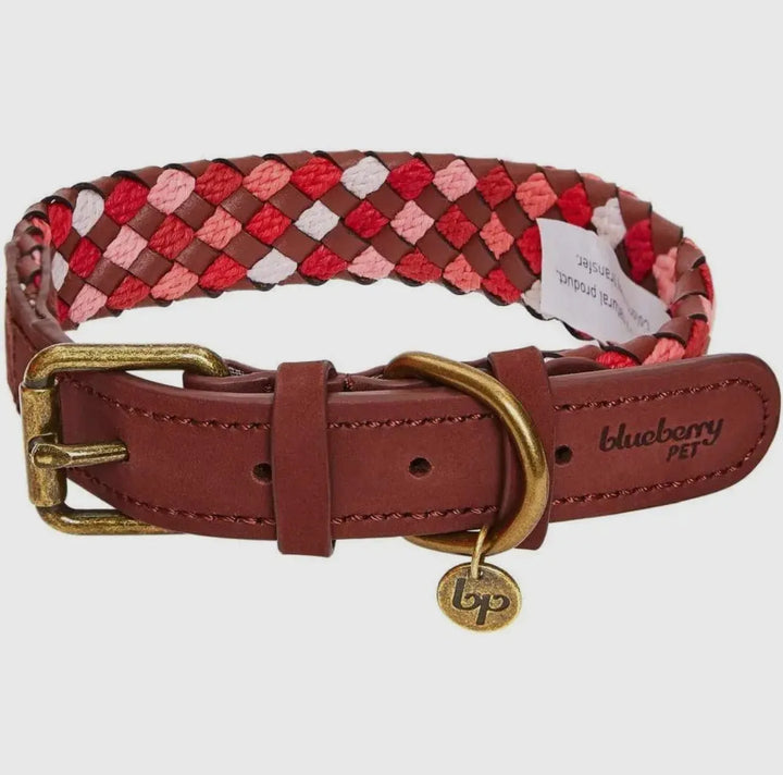 Luxuriöses geflochtenes und Handgemachtes Hundehalsband aus Echtleder – Stilvoll & Robust - Die StupsnaseLuxuriöses geflochtenes und Handgemachtes Hundehalsband aus Echtleder – Stilvoll & RobustHundehalsbandDie StupsnaseHundehalsband