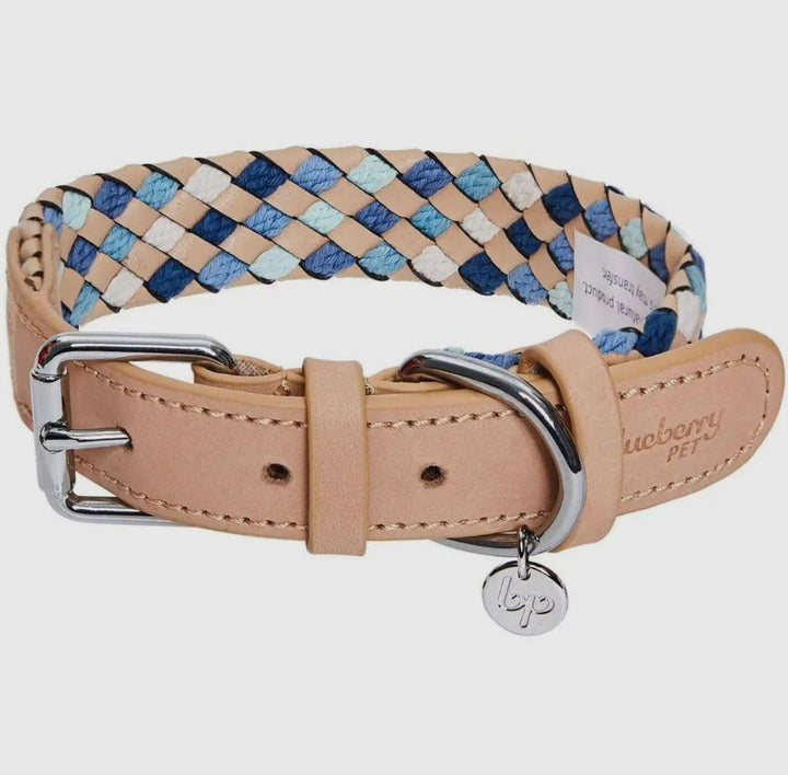 Luxuriöses geflochtenes und Handgemachtes Hundehalsband aus Echtleder – Stilvoll & Robust - Die StupsnaseLuxuriöses geflochtenes und Handgemachtes Hundehalsband aus Echtleder – Stilvoll & RobustHundehalsbandDie StupsnaseHundehalsband