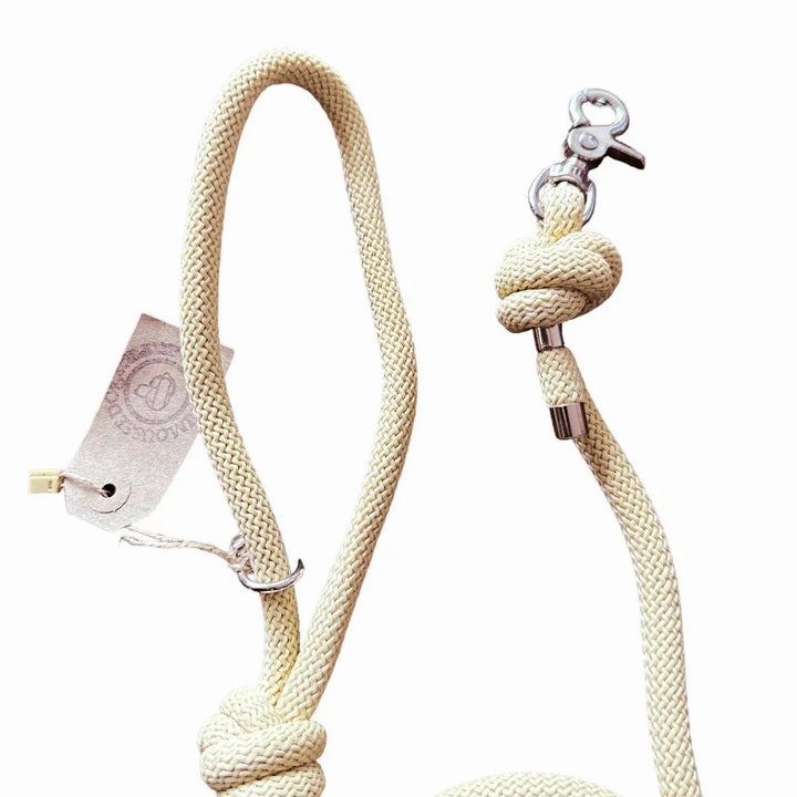 Paracord Hundeleine „Sand“ - Die Perfekte Kombination aus Funktionalität und Stil - Die StupsnaseParacord Hundeleine „Sand“ - Die Perfekte Kombination aus Funktionalität und StilHundeleineDie StupsnaseHundeleine