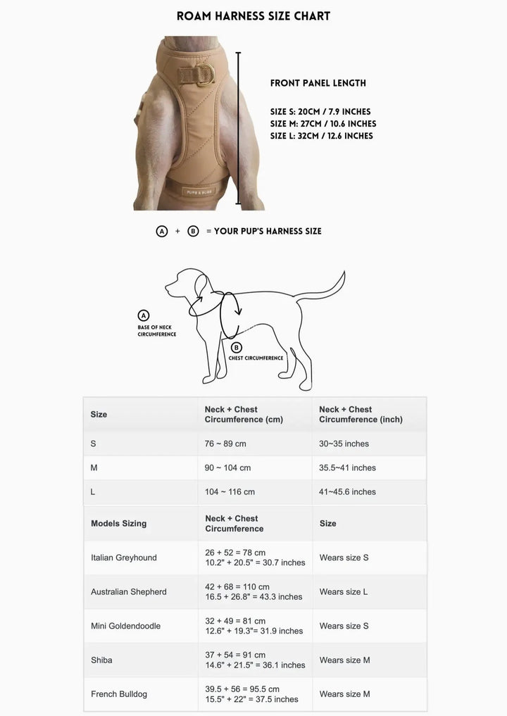 Roam Hundegeschirr (Beige) und Leine Set – Komfort, Stil und Sicherheit für dein Hund - Die StupsnaseRoam Hundegeschirr (Beige) und Leine Set – Komfort, Stil und Sicherheit für dein HundHundegeschirrDie StupsnaseHundegeschirr
