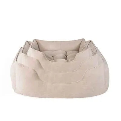 Rosewood 40 Winks Hundebett – Luxuriöser Schlafplatz aus Kordel - Rippenstoff in Beige - Die StupsnaseRosewood 40 Winks Hundebett – Luxuriöser Schlafplatz aus Kordel - Rippenstoff in BeigeBETTEN/KÖRBE/KISSENDie StupsnaseBETTEN/KÖRBE/KISSEN