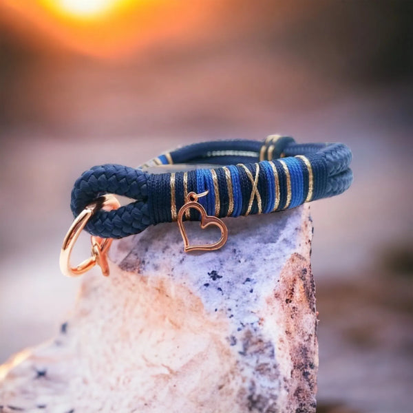 Sapphire Style Set - Hundeleine und Hundehalsband strapazierfähiges Tau - Halsband und Leine - Die StupsnaseSapphire Style Set - Hundeleine und Hundehalsband strapazierfähiges Tau - Halsband und LeineHundesetDie StupsnaseHundeset