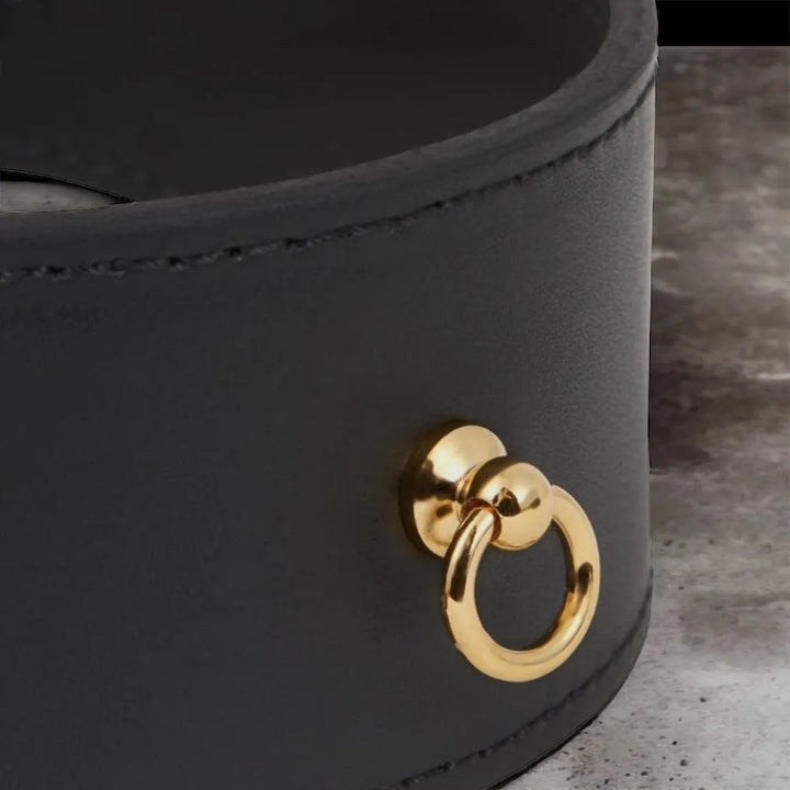 Schwarzes Windhundhalsband aus Leder - Die StupsnaseSchwarzes Windhundhalsband aus LederWindhund halsbandDie StupsnaseWindhund halsband
