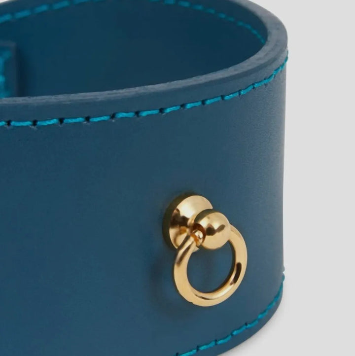 Stilvolles Windhundhalsband aus Leder in Blau - Die StupsnaseStilvolles Windhundhalsband aus Leder in BlauWindhund halsbandDie StupsnaseWindhund halsband