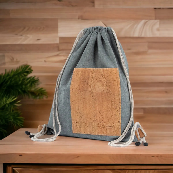 Turnbeutel mit Kork - Taschen in Grau - Die StupsnaseTurnbeutel mit Kork - Taschen in GrauZubehörDie StupsnaseZubehör