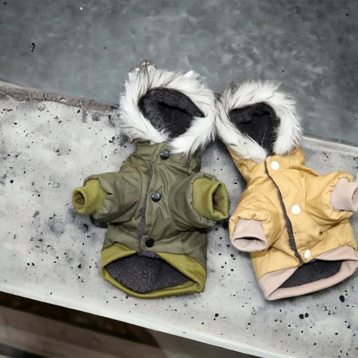 Wintermantel Kanbol mit Kunstpelz – Stilvoller Schutz für Hunde in Herbst und Winter - Die StupsnaseWintermantel Kanbol mit Kunstpelz – Stilvoller Schutz für Hunde in Herbst und WinterZubehörDie StupsnaseZubehör
