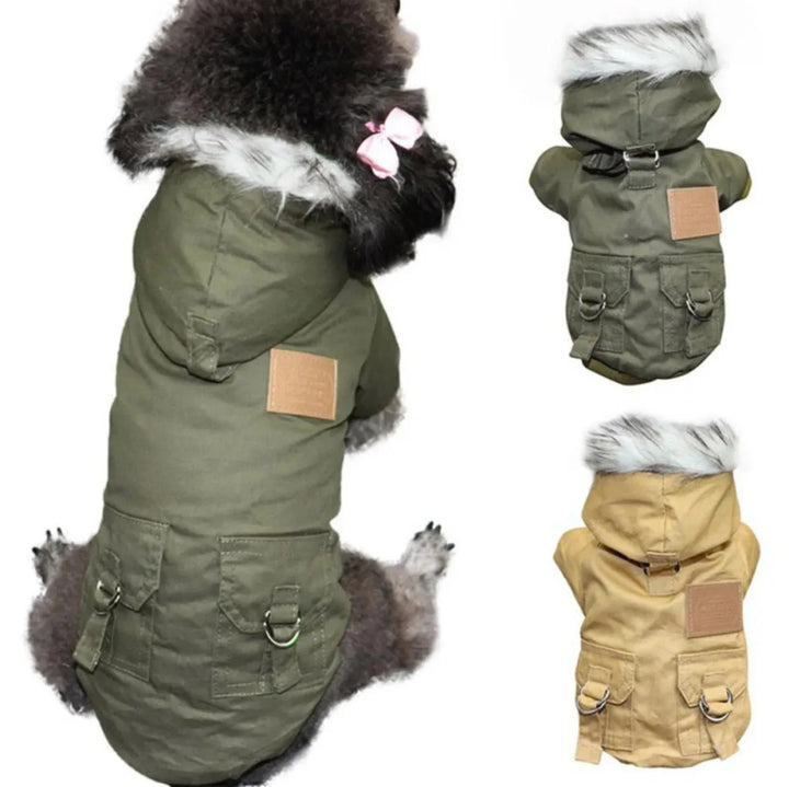 Wintermantel Kanbol mit Kunstpelz – Stilvoller Schutz für Hunde in Herbst und Winter - Die StupsnaseWintermantel Kanbol mit Kunstpelz – Stilvoller Schutz für Hunde in Herbst und WinterZubehörDie StupsnaseZubehör