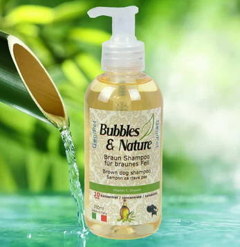 Bubbles & Nature Braun Shampoo für braunes Fell